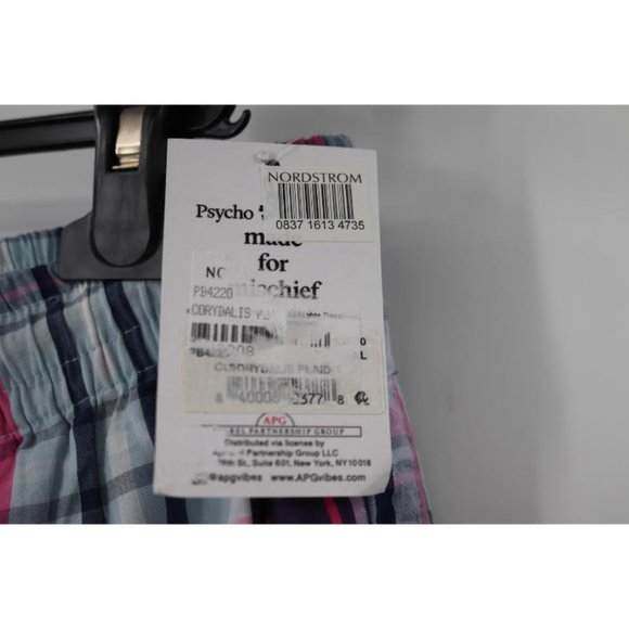 NWT Psycho Bunny Shorts Mens XL Plaid Drawstring Cotton Elastic Waist - Picture 4 of 11